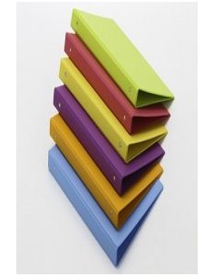 CARPETA 4º 4 ANILLAS 25 MM PVC NARANJA FUN COLOR